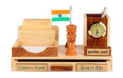 Pen Stand With Coaster Plates