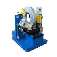 Coil Wrapping Machine - 1600mm X 1650mm X 750mm, 650kg Weight | Semi-automatic Operation, Capacity 20 To 30 Reels/hour, Yellow Blue Color, 2hp Geared Motor