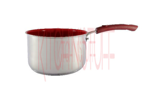 Ceramic Coated Milk Pot - Color: As Per Requirement