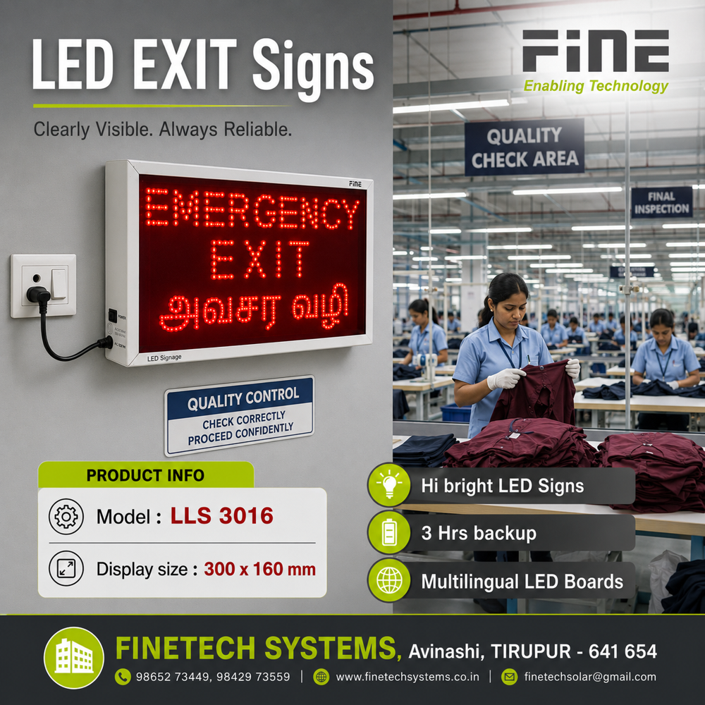 Emergency Exit ( English And Tamil ) - Charging Time: 6-7 Hours