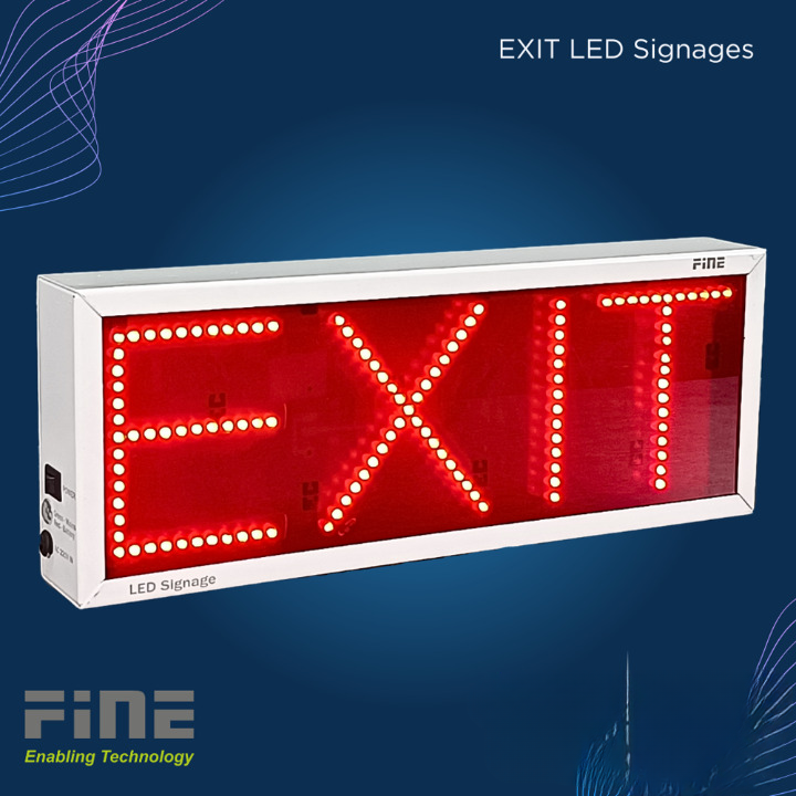 Exit Slim Fit Led Display - Material: Cold Rolled Steel Sheet