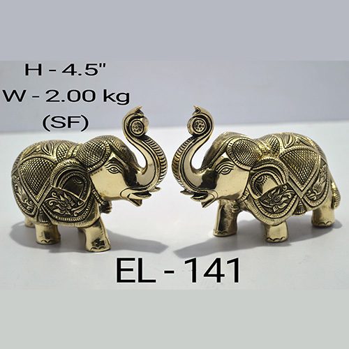 Brass Stone Work Elephant