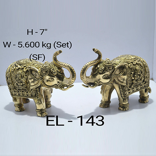 Brass Elephant Handicrafts By SHRI BANKE BIHARI ART EMPORIUM