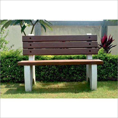 Wood Finish Concrete Bench Application: Garden