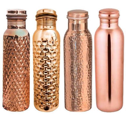 Designer Copper Water Bottle Set