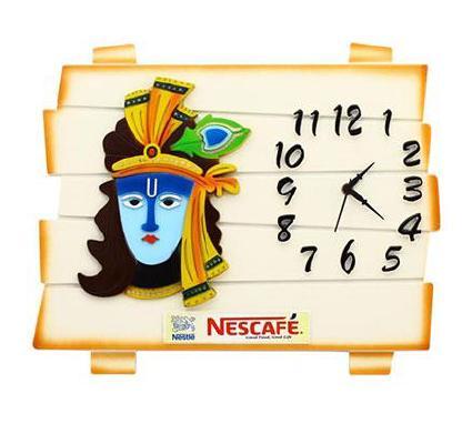 Nescafe Krishna With Clock