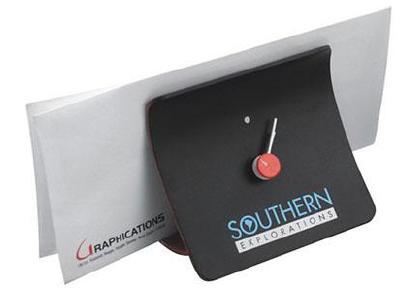 Curvy Letter Holder With Clock