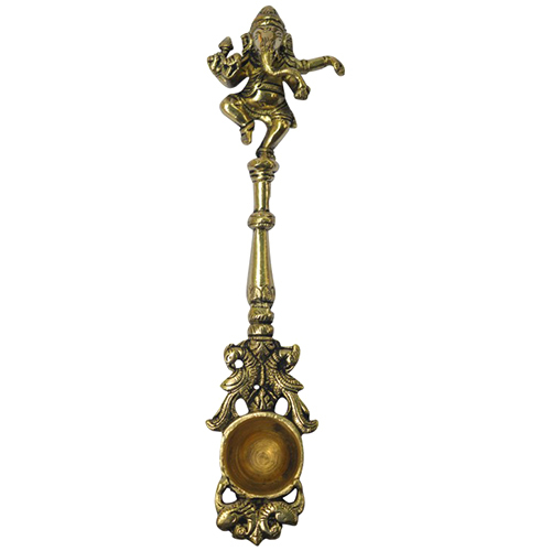 Brass Ganesh Spoon