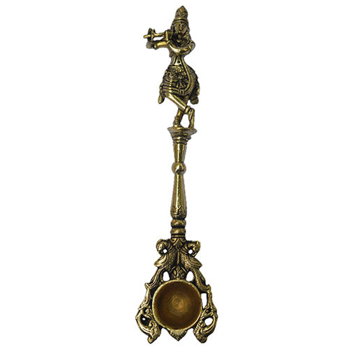 Brass Krishna Spoon