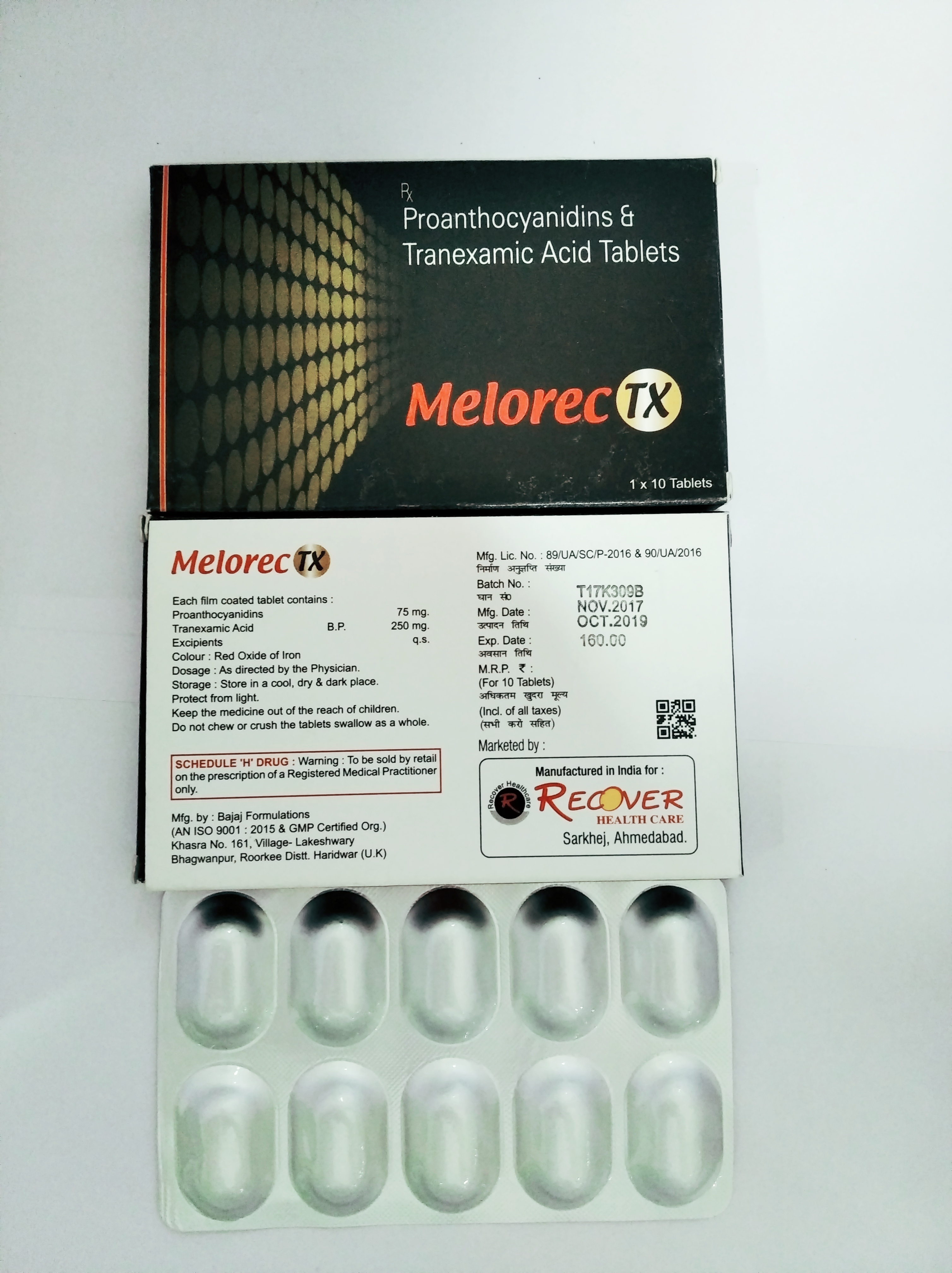 Tranexamic Acid 250 Mg Tablets