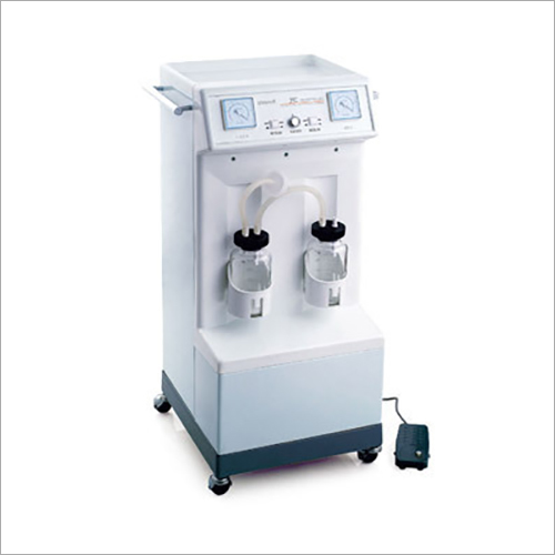 Suction Machine - Stainless Steel, Portable Design with Polycarbonate Safety Jars | High Functionality, Low Noise Operation, Non-Toxic Structure, 1 Year Warranty