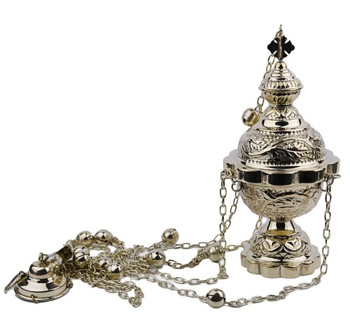 Brass High Quality  Church Censer With Boat & Chain / Church Product Supplier