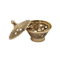 High Quality Antique Censer With Boat & Chain By Brassworld India