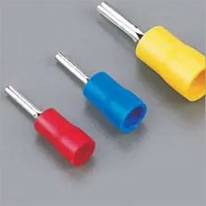 Insulated Pin Terminals - Nylon Copper 0.5-2.5mmÂ² Red Blue Yellow 19-27A 19-28mm Length Color-Coded Durable