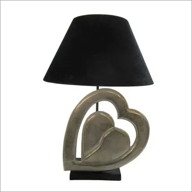 Table-Mounted Lamp - Color: Black And Silver