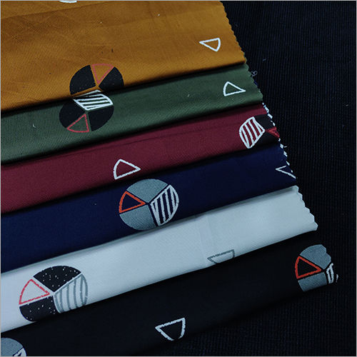 Poplin Print Cotton Fabric - Dobby Weave, Printed Texture | Comfortable Cotton Material for Shirting and Dress, Available in Various Designs