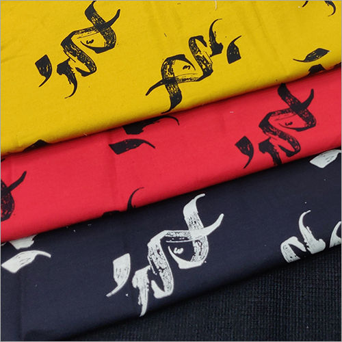 Flock Printed Cotton Shirting Fabric