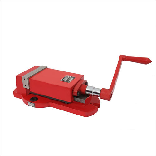 Red/Grey Fixed Base Milling Machine Vice