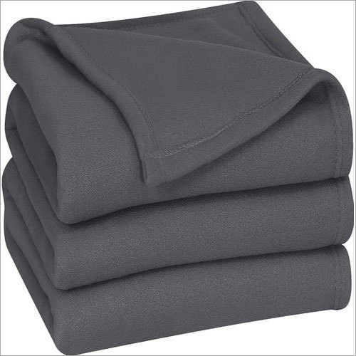Plain Grey Fleece Fabric - Fleece Material, Width 22-106 Inches, Plain Texture, Custom Size | Washable for Garment Use