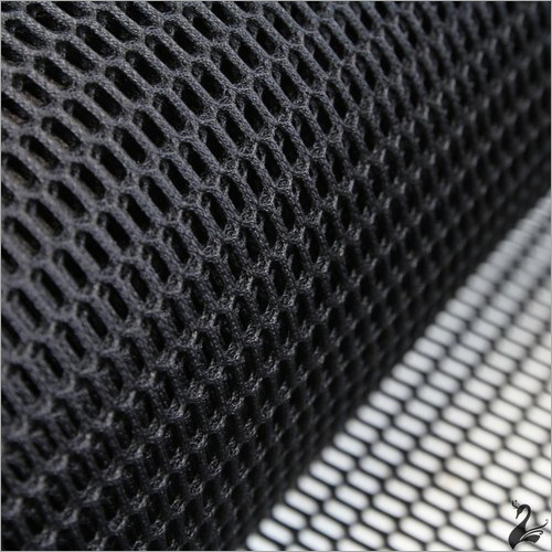 black polyester mesh fabric