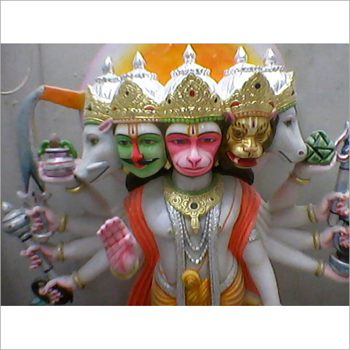 Panch Mukhi Hanuman Marble Statue