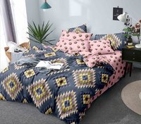 Comforter Set - High Quality Cotton Blend, Double Bed Comforter with Bedsheet & Pillow Covers