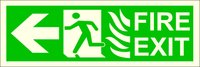 Photoluminescent Safety Signage - Pvc Rigid Sheet, 4x12 To 8x10 Inches, Green & Red Options | Automatic Glow, Ideal For Industrial & Commercial Use