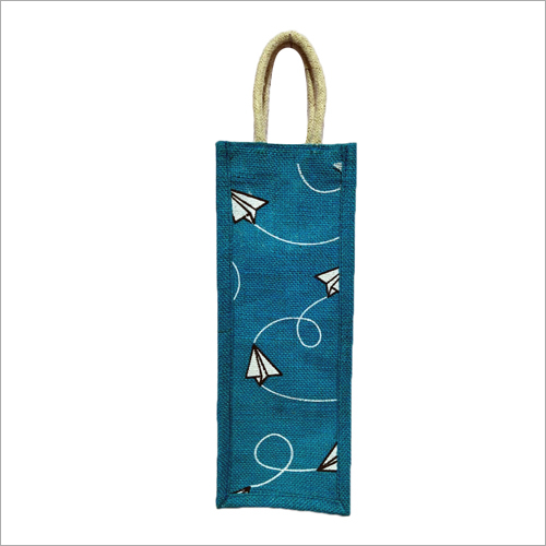 Available In Multicolor Jute Printed Wine Bag