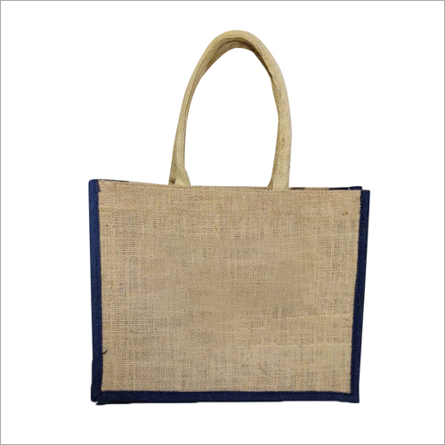 Jute Zipper Lunch Bag