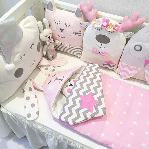Printed Baby Bedding Set - Cotton Blend | Light Weight Hand Wash Washable Firm yet Soft Pillow Various Prints and Sizes Available