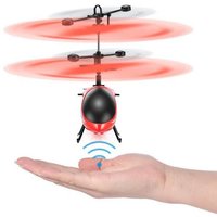 Bm Infrared Sensor Hand Induction Control Flashing Light Helicopter With Usb Charger - Abs Plastic, 30x22cm, Multi-color | Intelligent, Easy Operation, Suitable For Ages 10+