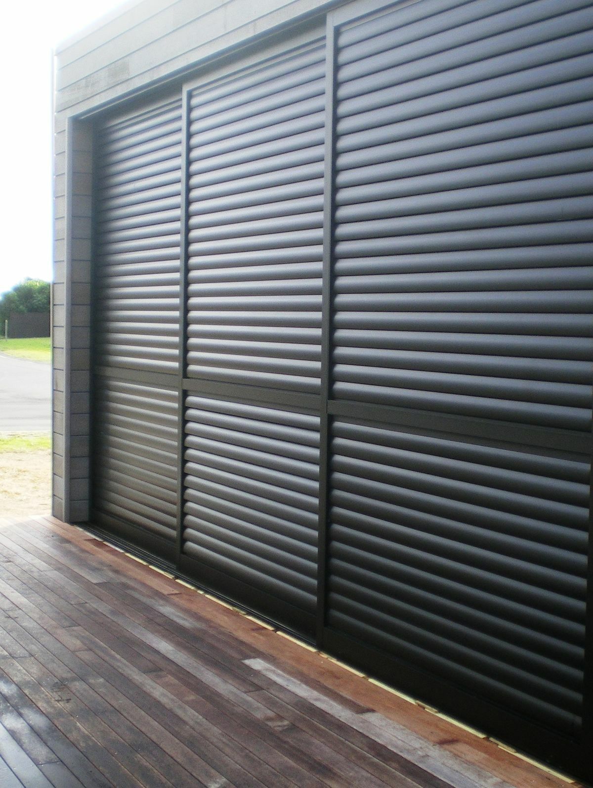 Casement Door With Aluminium Louvers