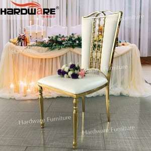 stainless steel wedding dining chair