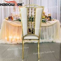 stainless steel wedding dining chair