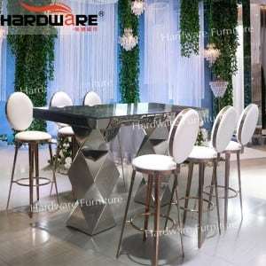 Metal bar table