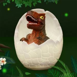 Pvc 2019 New Arrived 3D Dinosaur Egg Night Light