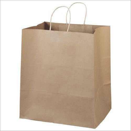 Brown Paper Bag - Kraft Paper, 8x10 - 14x18 Inches, Brown Color | Customized Patterns, Disposable, Rope Handle