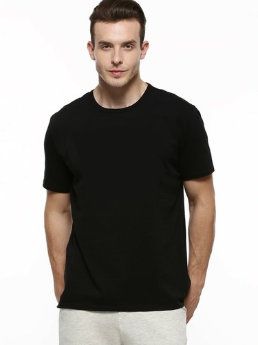 Plain Black T Shirt at Best Price in 
