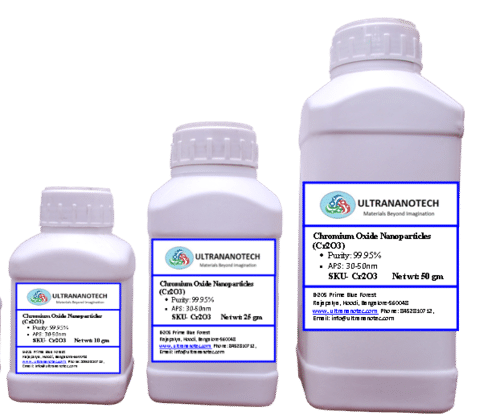 Chromium oxide nano owders