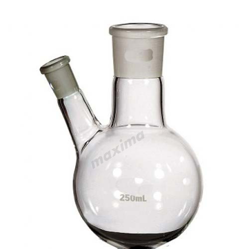 ROUND BOTTOM FLASK, WITH TWO NECK