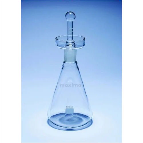 IODINE FLASK WITH GROUND JOINT AND STOPPER
