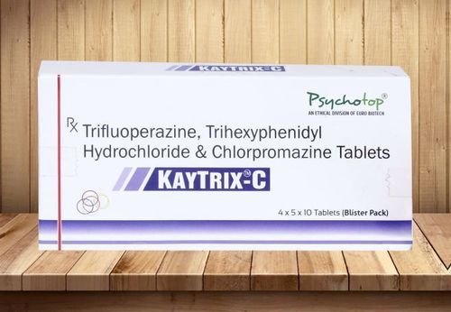 Trifluperazine 5 mg,Trihexiphenidyl 2 mg & Chlorpromazine 50 mg