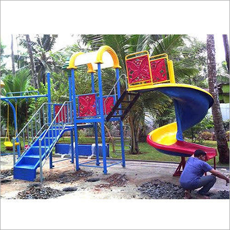 Spiral FRP Playground Slides
