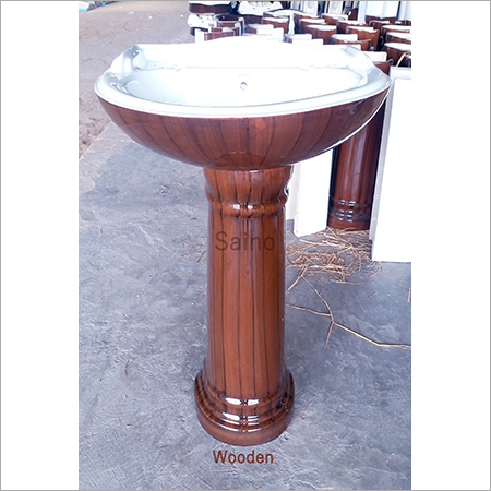 Designer wash basin pedestal wooden
