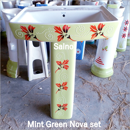 MINT GREEN SQUARE VITROSA SET 20X16