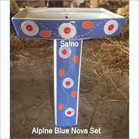 ALPINE BLUE SQUARE VITROSA SET 20X16