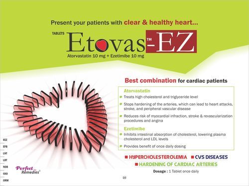 Atorvastatin 10 mg & Ezitamibe 10 mg