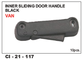 Inner Sliding Door Handle Black Van LH/RH - Vehicle Type: 4 Wheeler | Warranty Included, Durable Design for Left and Right Hand Use