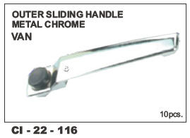 Outer Sliding Handle Metal Chrome Van Vehicle Type: 4 Wheeler