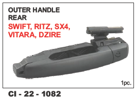 Outer Handle Rear Swift, Ritz, Vitara L/R - Durable Metal | 4-Wheeler Compatibility, Warranty Included